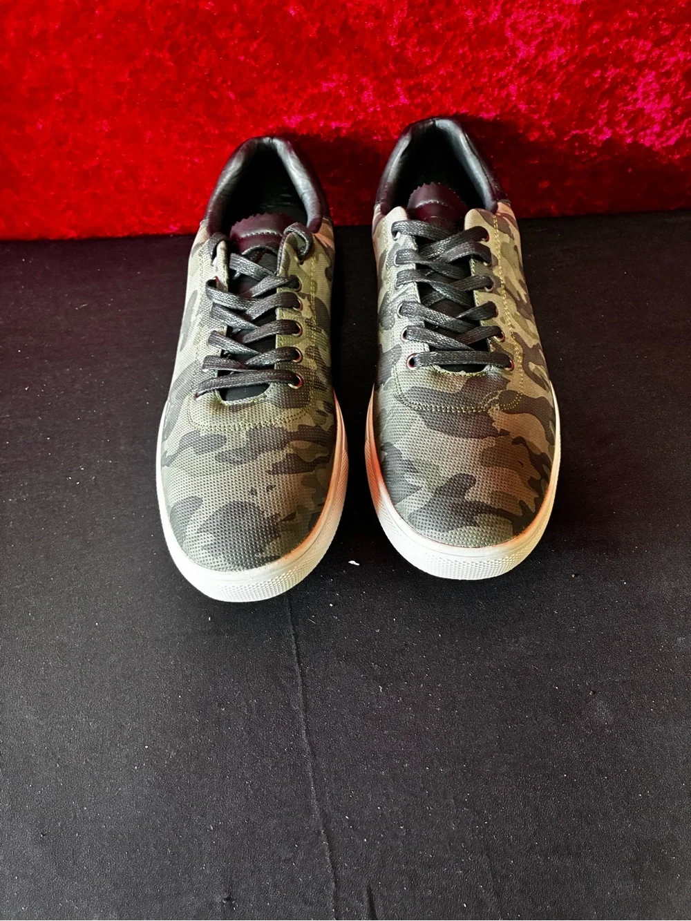 Steve Madden M-Martin Mens Camouflage Trainers Green Sz 10